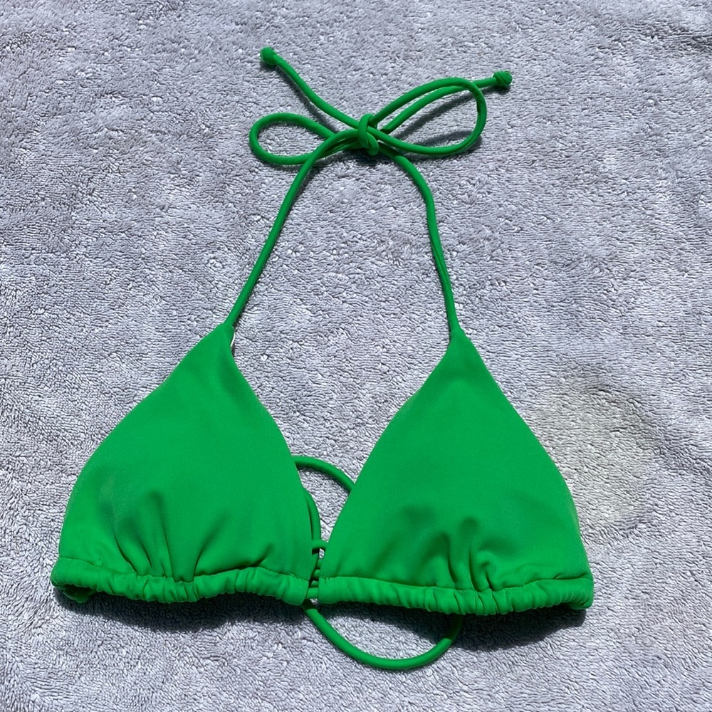 VS SWIM Adjustable green bikini top